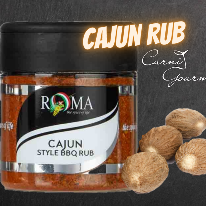 CAJUN BBQ RUB - ROMA FINE FOODS  Vaso gr. 85